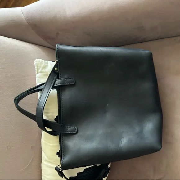 Portland Leather Black Tote Bag - Picture 5 of 7